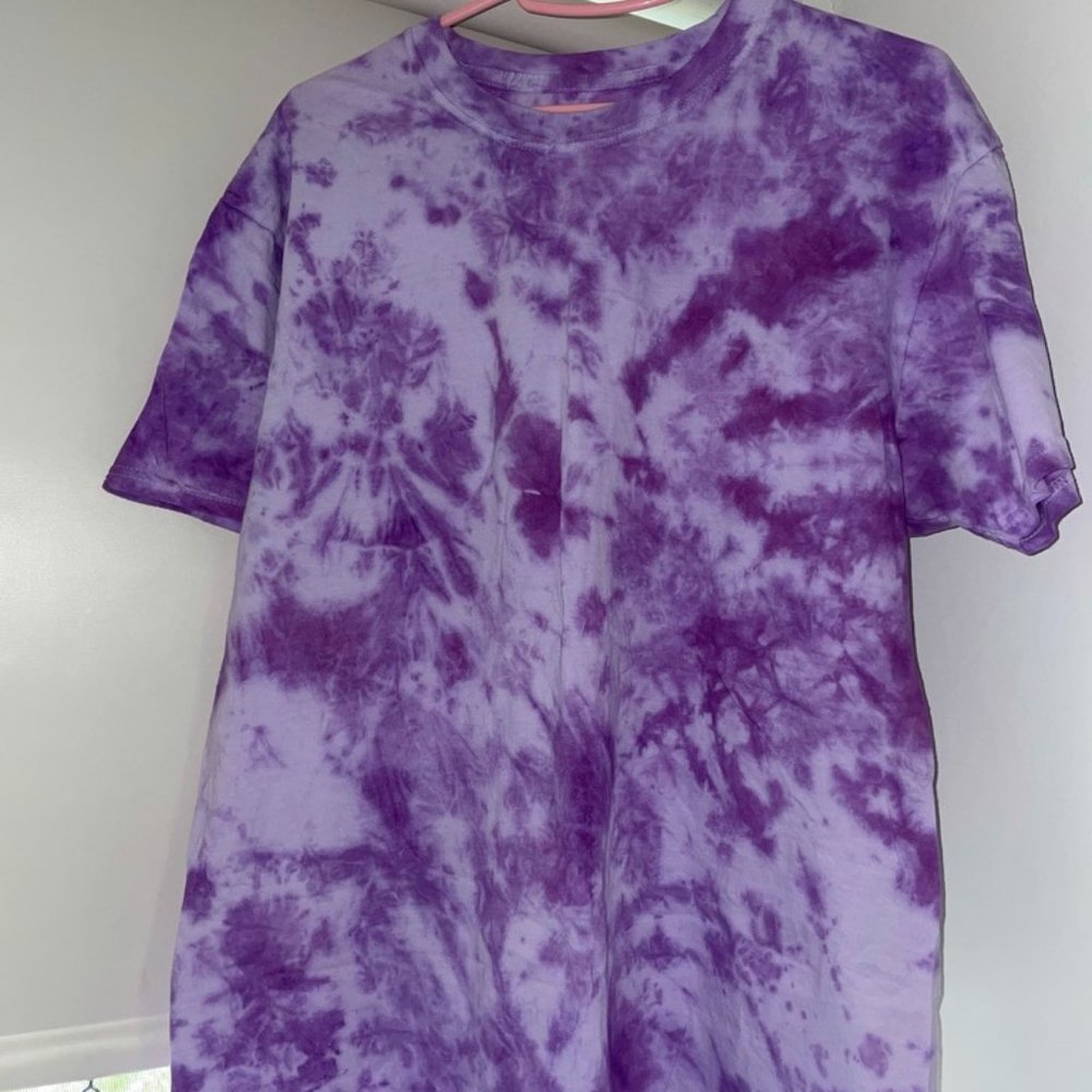 Purple Tie dye Tee Shirt: Nebula Design